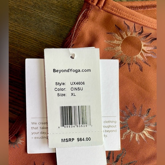 Beyond Yoga Cinnamon Sun Workout Top - Picture 6 of 12